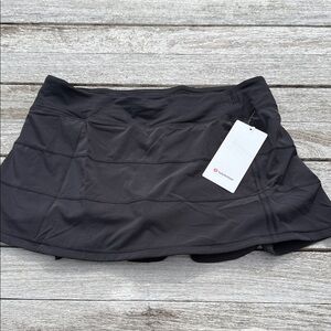 Lululemon Pace Rival Skirt‎ 4-way Stretch 13" Black size 12 NWT tennis golf